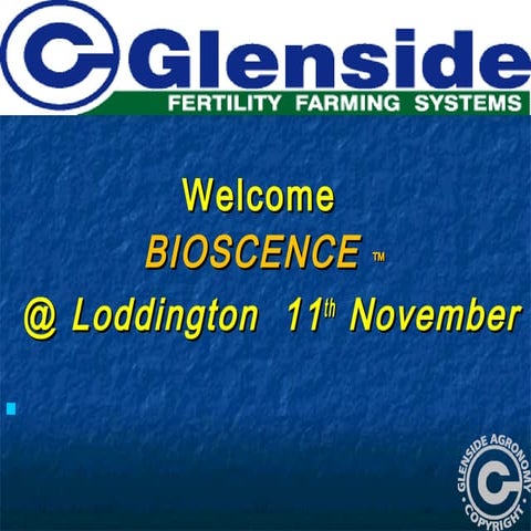 Glenside and Bioscience - Nander Robertson (Glenside)