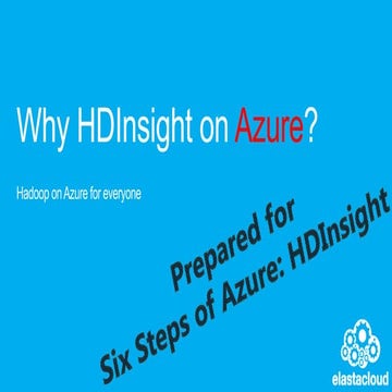 3. hd insight on windows azure