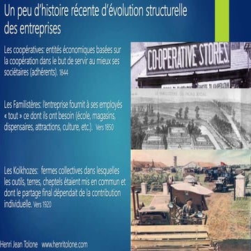 Henri Tolone : "L'entreprise de demain : Comment s’inspirer de ceux qui réussissent ?" 