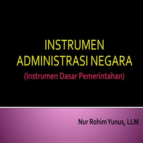 3. instrumen dasar pemerintahan