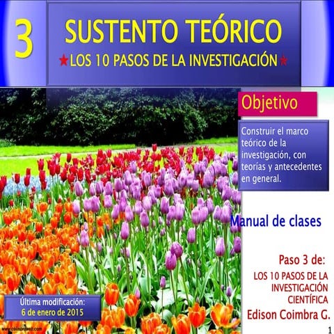 3.Sustento teorico. Paso 3 de la Investigacion