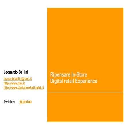 In Store digital Experience