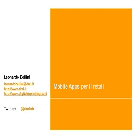 Mobile Apps per il settore retail