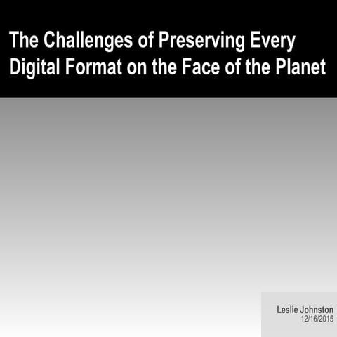 December 16, 2015 NISO Webinar: Two-Part Webinar: Emerging Resource Types  Pa...