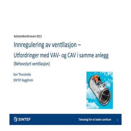 3 - Kari Thunshelle, Sintef