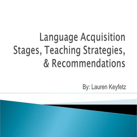 Stages of Second Language Acquisition | PPTX