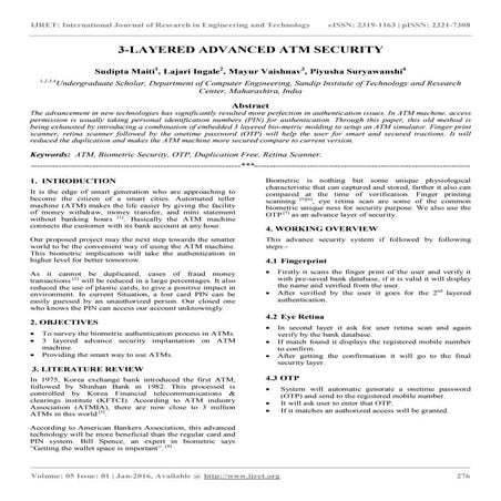 3 layered advanced atm security