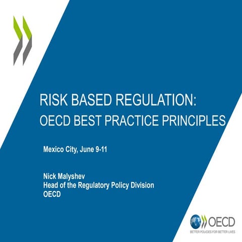 Risk-based Regulation: OECD Best Practice Principles, Nick Malyshev