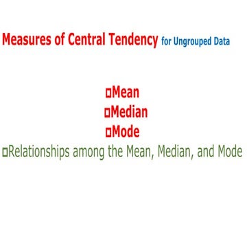 3-Measures of Central Tendency for Ungrouped data 2.pptx