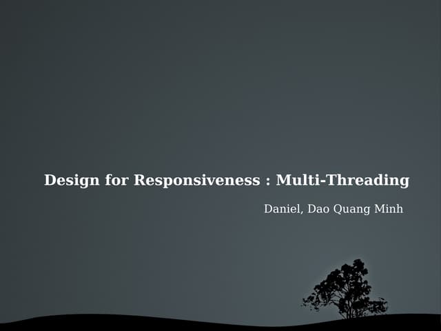 Design for Responsiveness : Multi-T...
