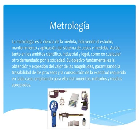 La metrologia | PPTX
