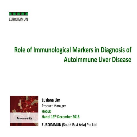 Autoimmune liver disease laboratory diagnosis | PPT