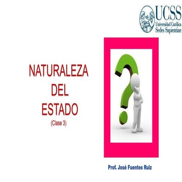 Naturaleza del Estado - Derecho Constitucional