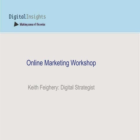 Online Marketing Workshop M50 Tallaght V1.2