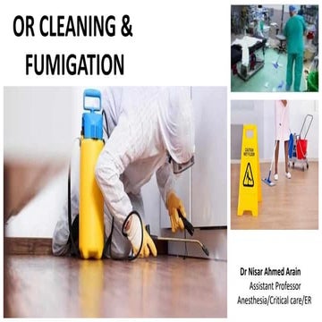 OR cleaning &amp; fumigation-Anesthesia