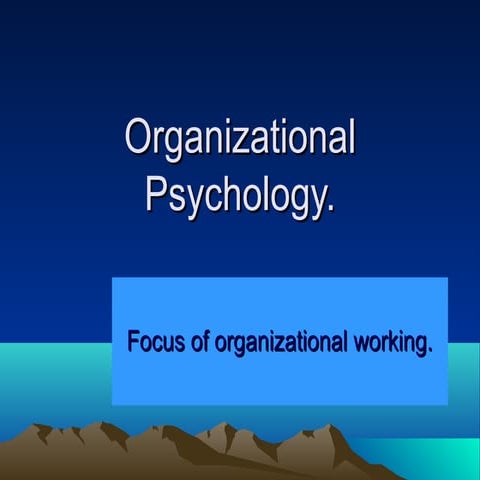 3 organizational-psychology | PPT