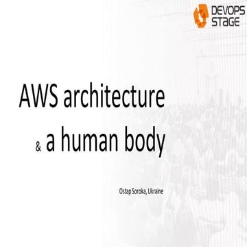 ostap soroka - aws architecture and a human body