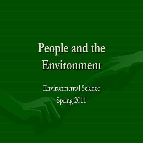 3 people and the environment