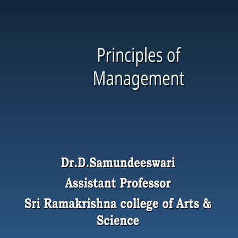 Principles of management ppt- basic principles meaning