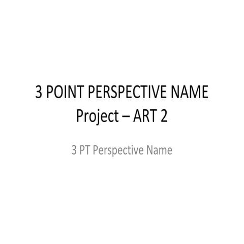 3 point perspective letters