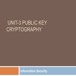 3 public key cryptography