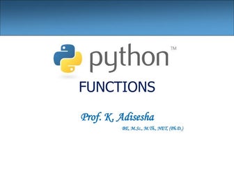 Python functions