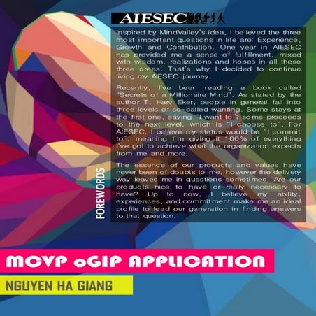 AIESEC Vietnam MCVP oGIP 1516 Application