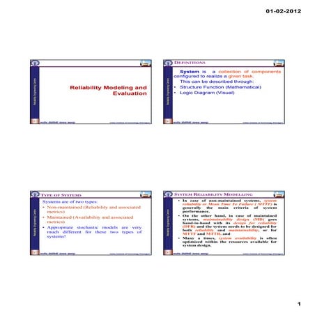 3. reliability modelling