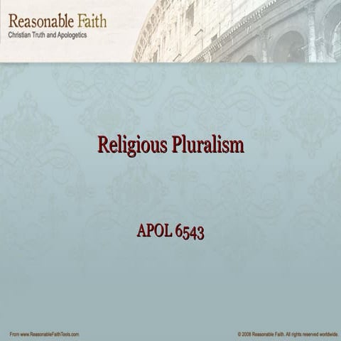 Religious Pluralism