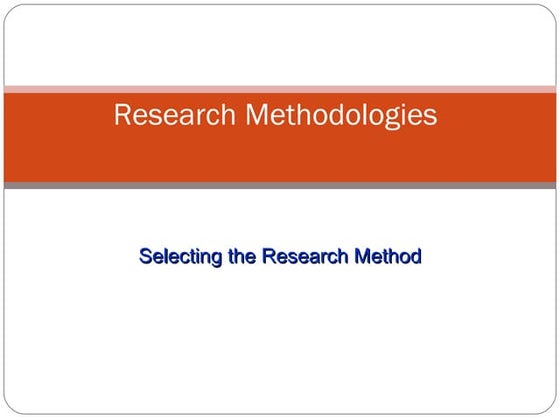 type of research methods (Correlational research) | PPT