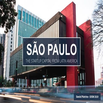 Startup Cities: São Paulo - SXSW 2019