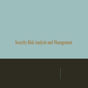 3- Security Risk Analysis and Management.pptx