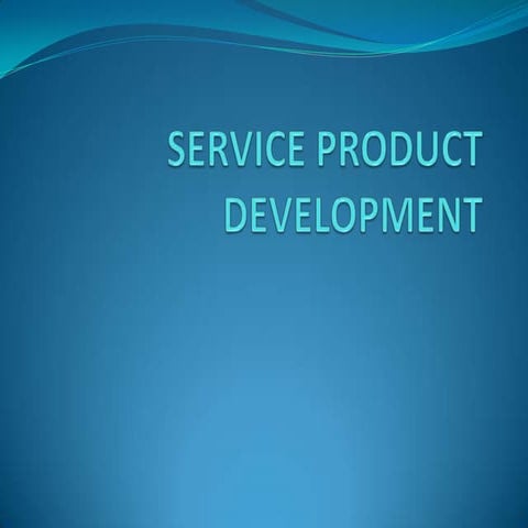 3.service product development