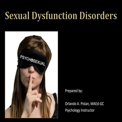 Sexual Dysfunction | PPTX