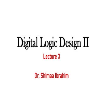 DLD: digital logic design counters and registers | PPTX