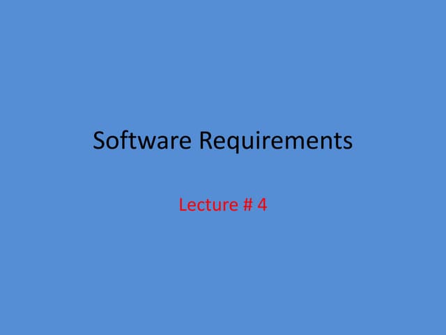  software requirements
