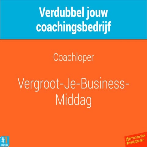In 3 stappen online zichtbaar Coachloper leden