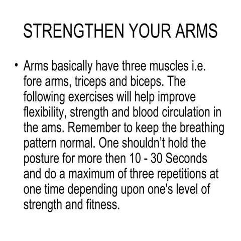 3.strengthen your arms