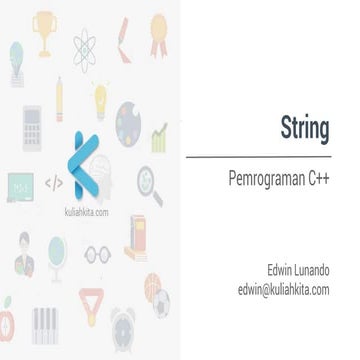 Pemrograman C++ - String | PDF