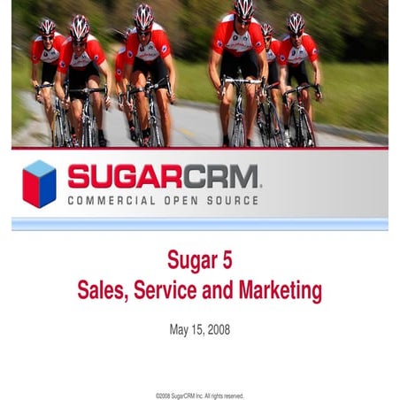 Evento SugarCRM 2008 - Sugar 5.0 and Beyond