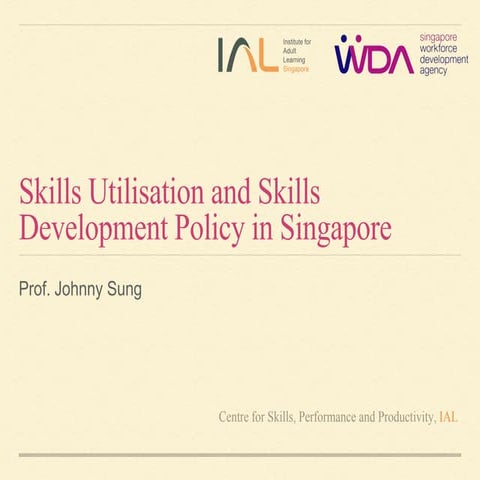 Skills Utilisation and Skills Development Policy in Singapore