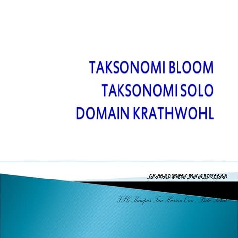 3 taksonomi bloom