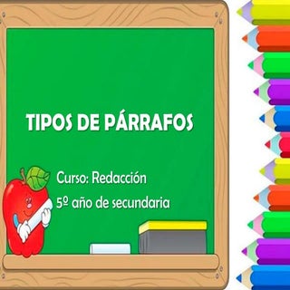 3. Tipos de párrafos