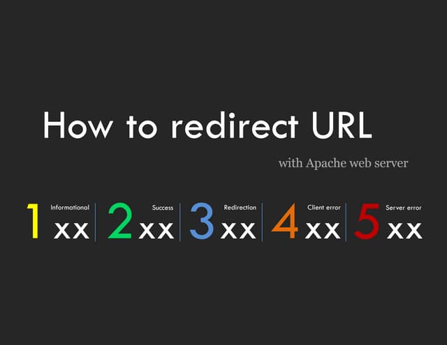 How to redirect URL with Apache web server