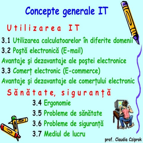 3 Utilizare IT Ergonomie Sanatate