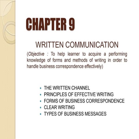 3 Written Communication