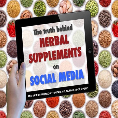 The truth behind herbal supplements on social media