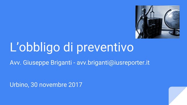 Avvocati e obbligo di preventivo
