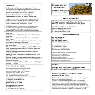 GUIÓN DE LA MISA DEL DOMINGO III DE...