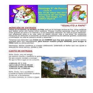 GUIÓN DE LA MISA DE NIÑOS. DOMINGO ...